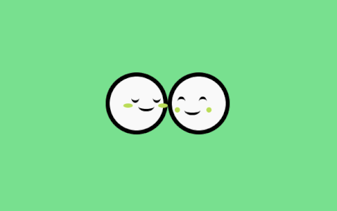 CSS3两个汤圆亲吻表白动画特效